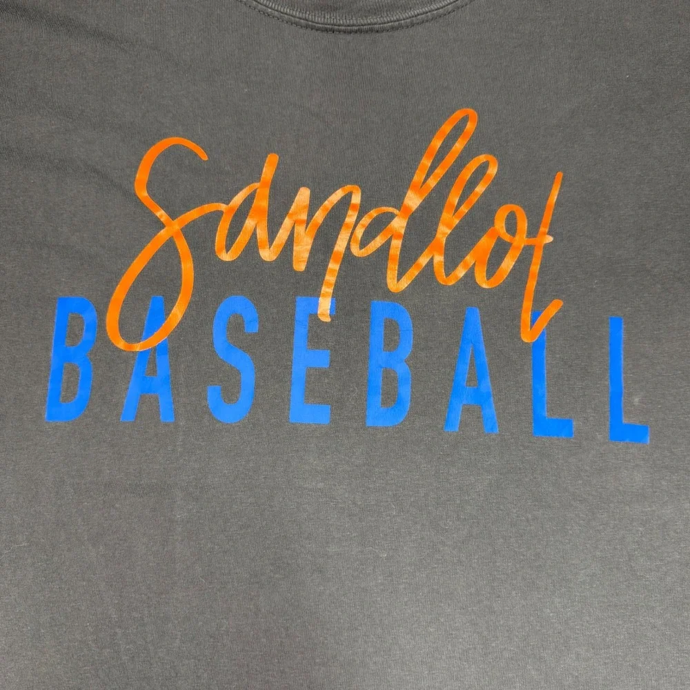 Sandlot Baseball Long Sleeve T-Shirt Mens XL Gray Comfort Colors Movie Fans - Picture 3 of 10